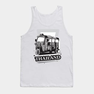 Traditional Thai Tuk Tuk Art Tank Top